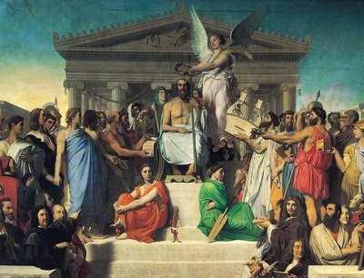 Apoteosis de Homero de Jean Auguste Dominique Ingres